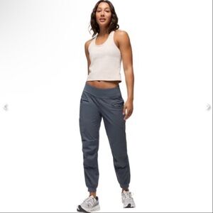 prAna Kanab Jogger Pants Small Thundercloud Gray Organic Cotton Hiking Utility